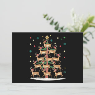 Árbol de Navidad de Ciervo Divertido Día Festivo L