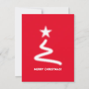 Árbol de navidad de código QR para empresas rojas