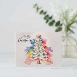 Árbol de navidad de color arcoiris mínimo