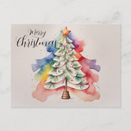 Árbol de navidad de color arcoiris mínimo