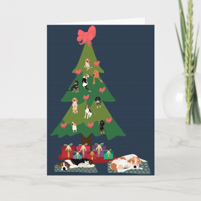 Árbol de Navidad de Coonhound (Anverso)