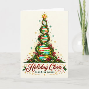 Árbol de Navidad de Doble Hélice de ADN con Hongos