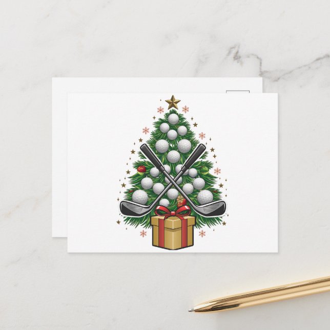 Árbol de Navidad de equipo de golf Navidad Golf (Anverso/Reverso In Situ)
