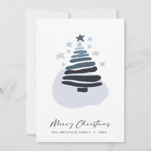 Árbol de Navidad de estilo escandalo azul