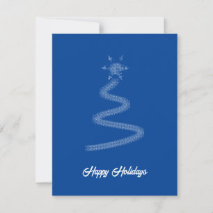 Árbol de Navidad de Estrellas de Rayo Azul Artísti