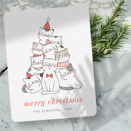 Árbol de Navidad de gatitos modernos y comestibles