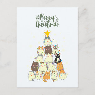 Árbol de Navidad de gato lindo