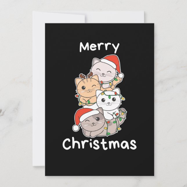 Árbol de Navidad de gatos Animales de Navidad Gato (Anverso)