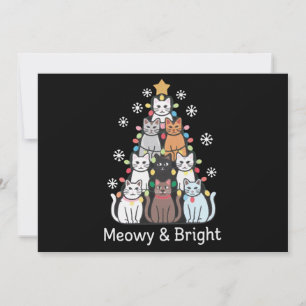 Árbol de Navidad de Gatos Meowy Brillante Navidade