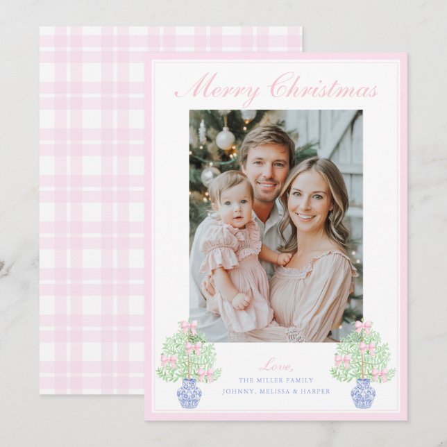 Árbol de Navidad de Ginger Jar Grandmillennial (Anverso / Reverso)