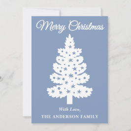 Árbol de navidad de guión azul turbio