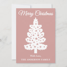 Árbol de Navidad de guiones manuscritos y Rosas po