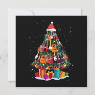 Árbol de Navidad de guitarra divertido