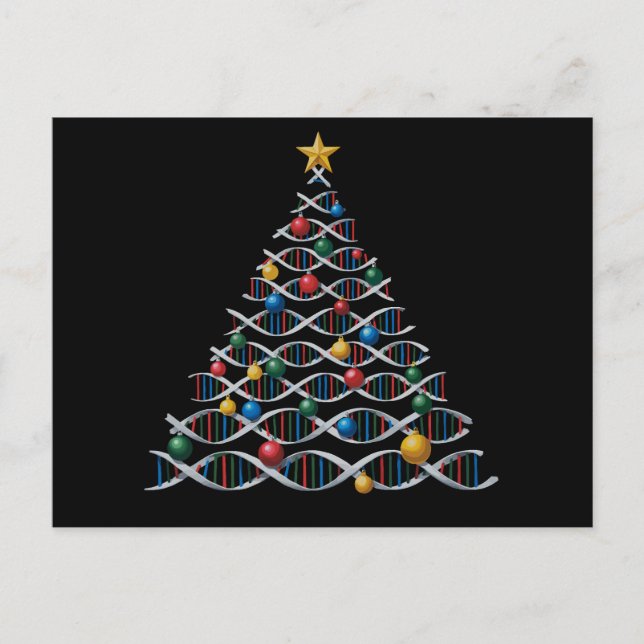 Árbol de Navidad de hélice de ADN Biología Profeso (Anverso)