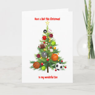 Árbol De Navidad De Hijo Decorado Con Bolas