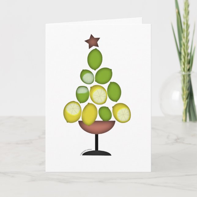 árbol de navidad de la cal del limón con la (Anverso)