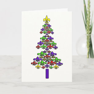 Árbol de navidad de la flor de lis