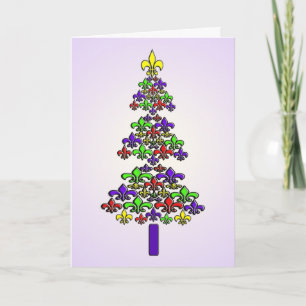 Árbol de navidad de la flor de lis