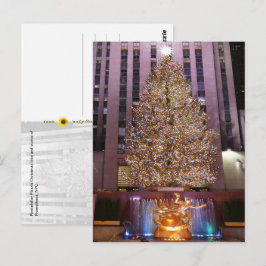 Árbol de Navidad de la Plaza Rockefeller - tarjeta