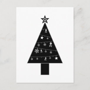Árbol de Navidad de la tarjeta postal de vacacione