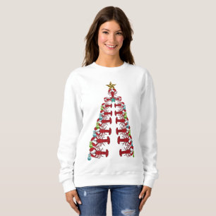 Árbol de Navidad de langosta linda camisa fea fies