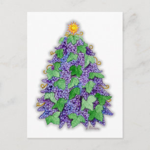 Árbol de navidad de las uvas de vino