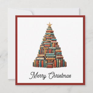 Árbol de Navidad de libro colorido divertido vinta