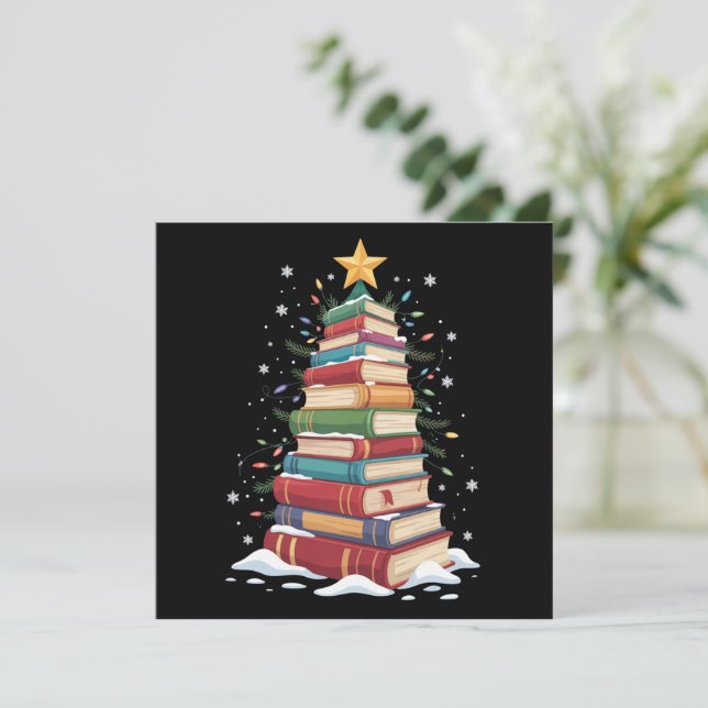 Árbol de Navidad de libros Amante de los libros Pr (Anverso de pie)