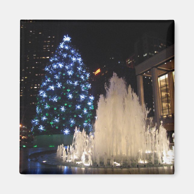 Árbol de Navidad de Lincoln Center - imán (Frente)