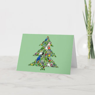 Árbol de Navidad de loros