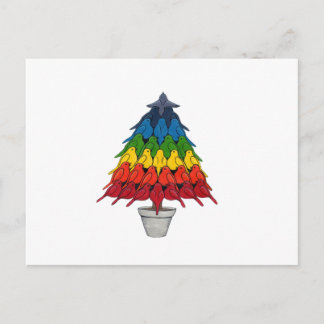 Árbol de navidad de los petirrojos del arco iris