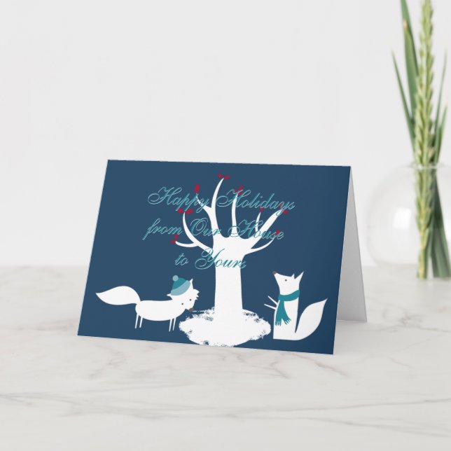 Árbol de navidad de los zorros de nuestra casa el (Anverso)