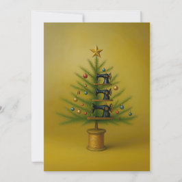 Árbol de Navidad de máquina de coser Feliz Navidad