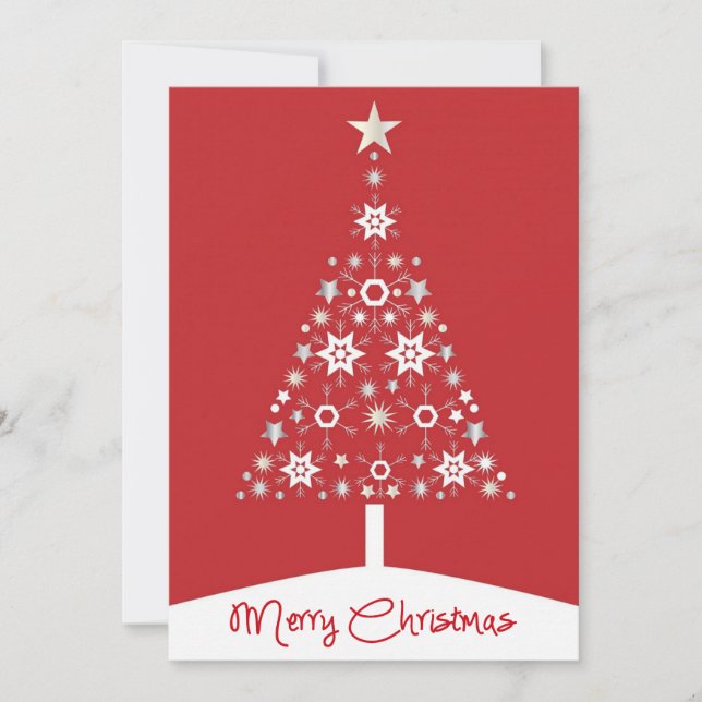 Árbol de navidad de merry rojo corporativo (Anverso)