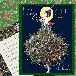 Árbol de Navidad de moda Art Deco Retro