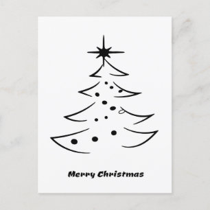 Árbol de navidad de moras negras y blancas con est