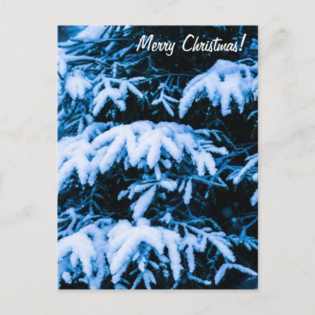 Árbol de Navidad de Nieve en Invierno (Anverso)