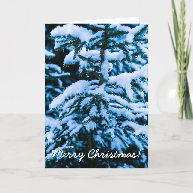 Árbol de Navidad de Nieve en Invierno (Anverso)