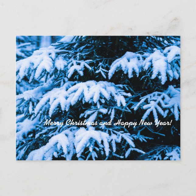 Árbol de Navidad de Nieve en Invierno (Anverso)