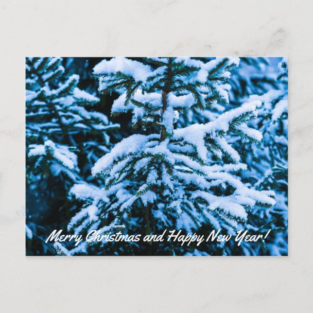 Árbol de Navidad de Nieve en Invierno (Anverso)