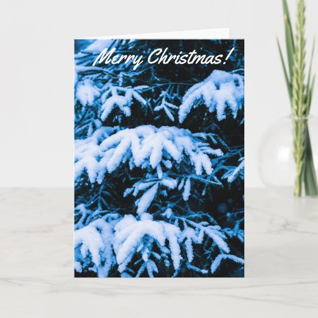 Árbol de Navidad de Nieve en Invierno (Anverso)