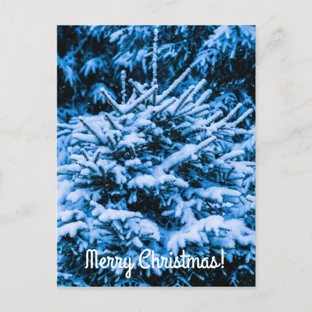 Árbol de Navidad de Nieve en Invierno (Anverso)