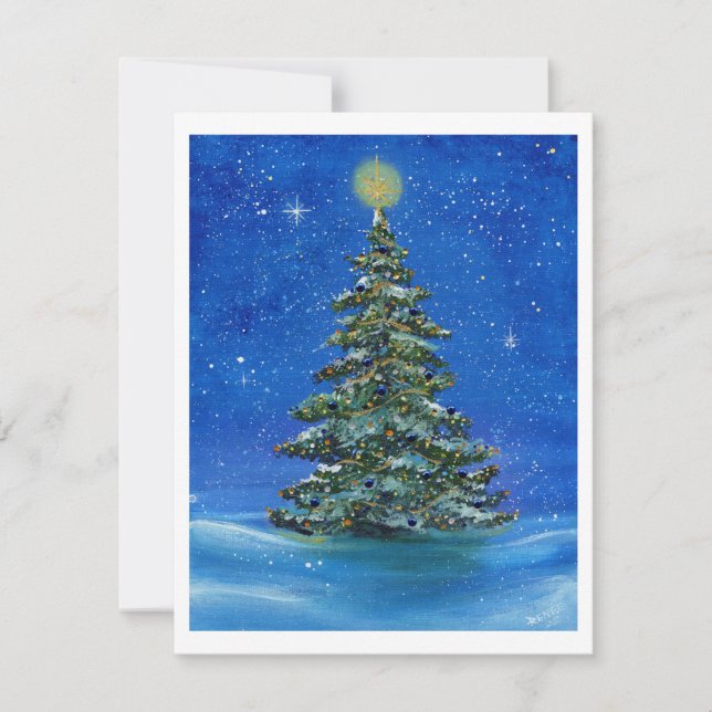 Árbol de Navidad de noche silenciosa de Renee Lavo (Anverso)