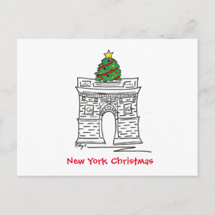 Árbol de Navidad de Nueva York NYC Arco cuadrado d