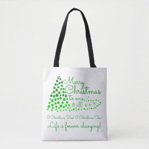Árbol de Navidad de Ombré, Bolsa de Tote festiva