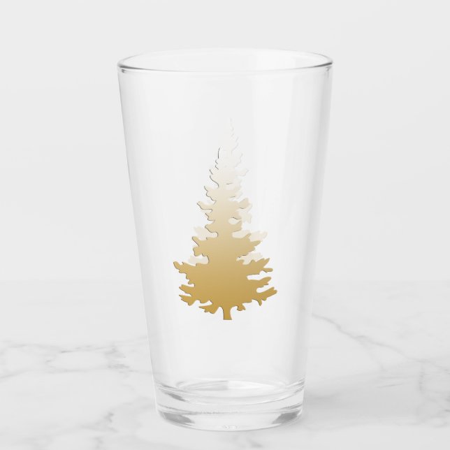 Árbol de Navidad de oro brillante (Anverso)