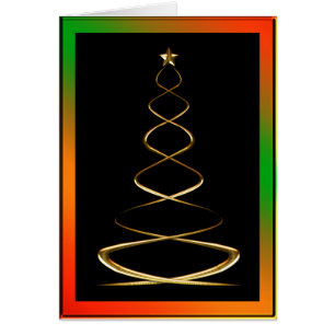 Árbol de Navidad de oro contemporáneo