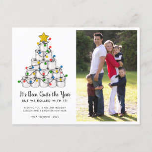 Árbol de Navidad de Papel Higiénico Enrollado Con 