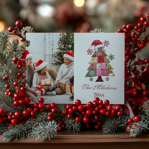 Árbol de Navidad de Patchwork Preppy