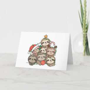 Árbol de Navidad de perezoso Animal divertido de N